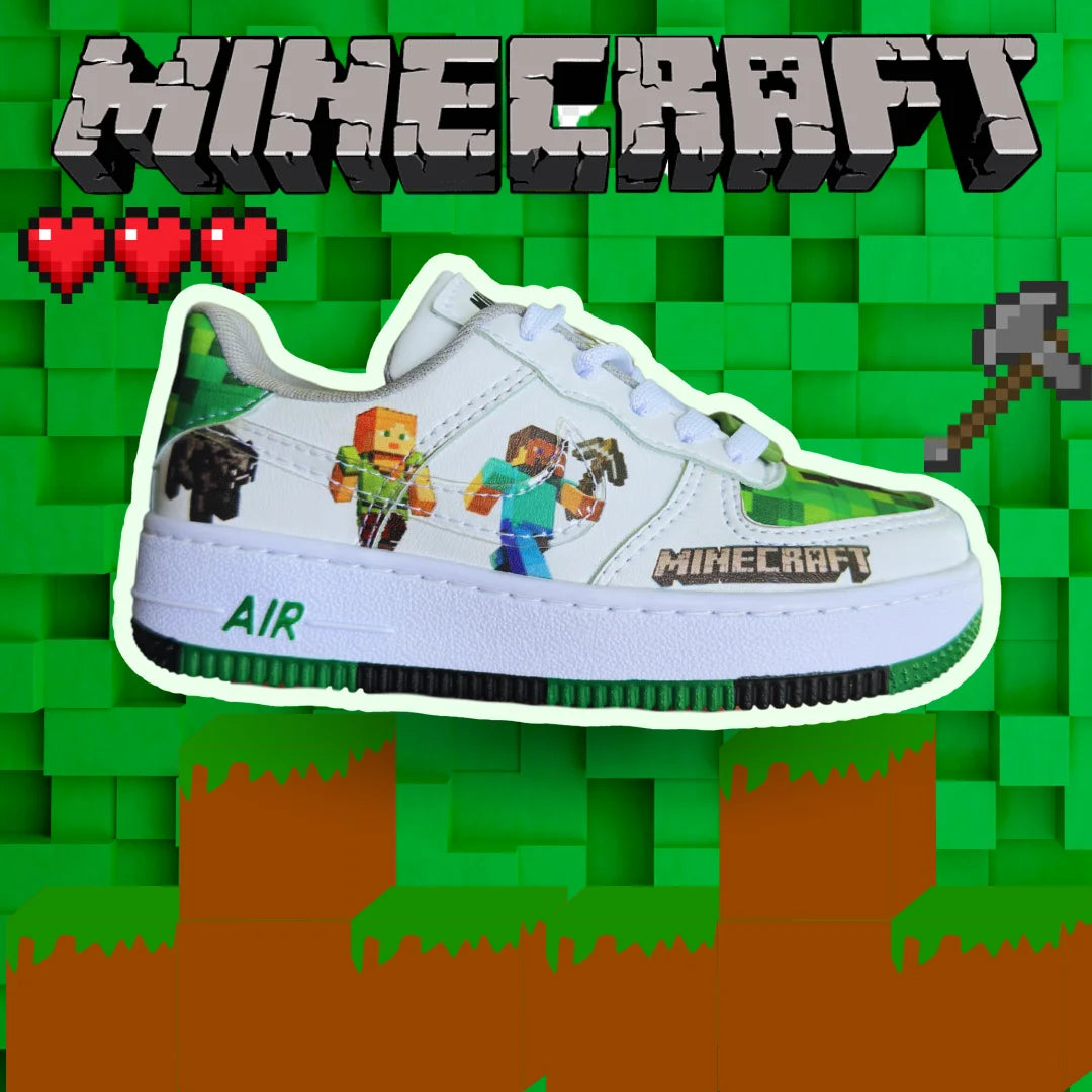 TENIS MINECRAFT 2025 UNISEX 100% HECHOS A MANO