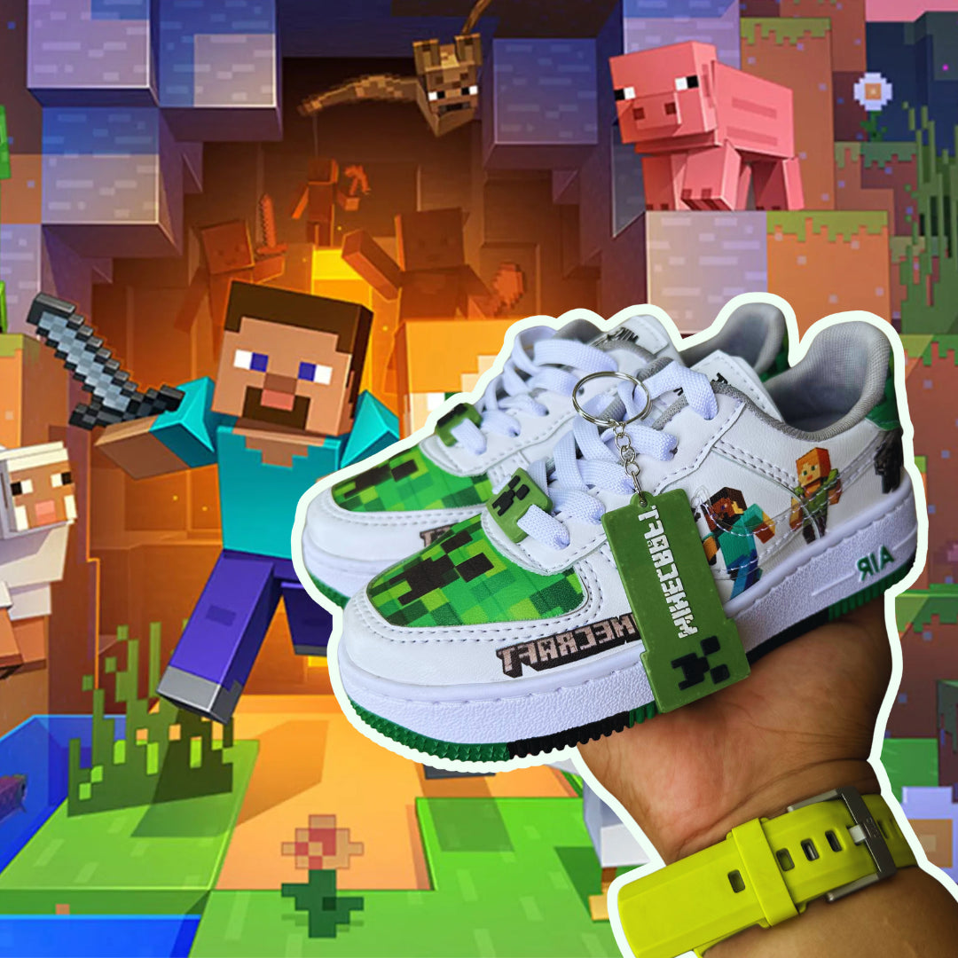 TENIS MINECRAFT 2025 UNISEX 100% HECHOS A MANO