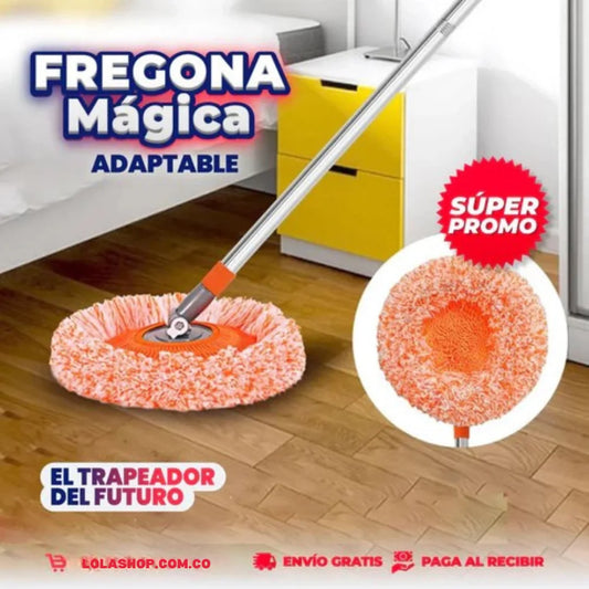 TRAPERO FREGONA MÁGICA + OBSEQUIO CUBETA CON TAMBOR METÁLICO