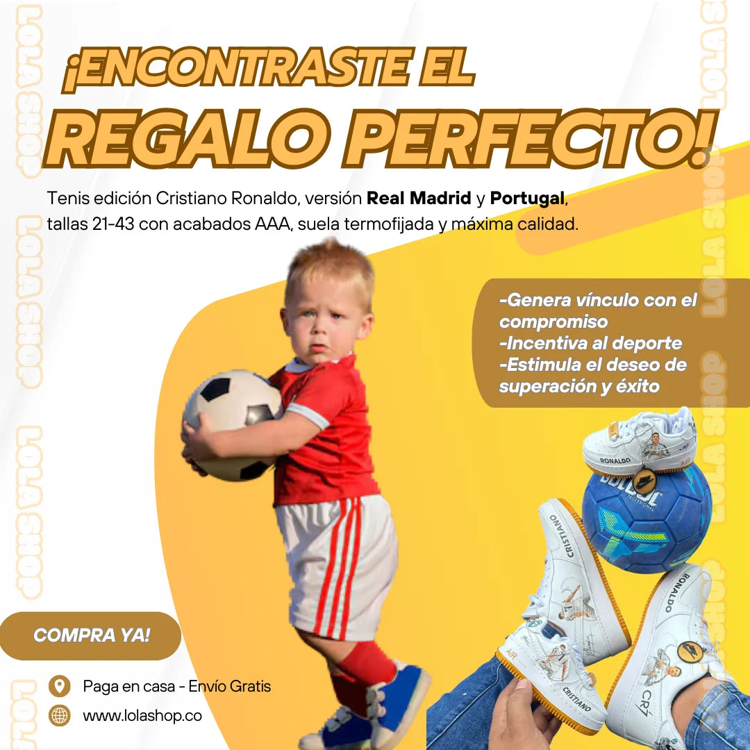 TENIS CRISTIANO RONALDO REAL M | PORTUGAL UNISEX ORIGINALES EDICIÓN LIMITADA