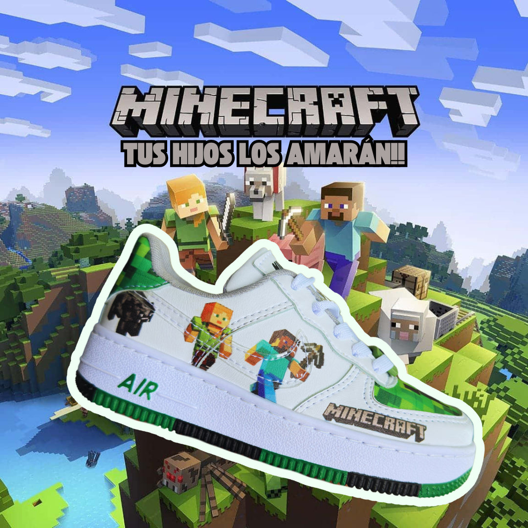 TENIS MINECRAFT 2025 UNISEX 100% HECHOS A MANO