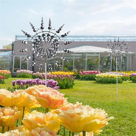 MOLINO DE VIENTO EN ACERO INOXIDABLE