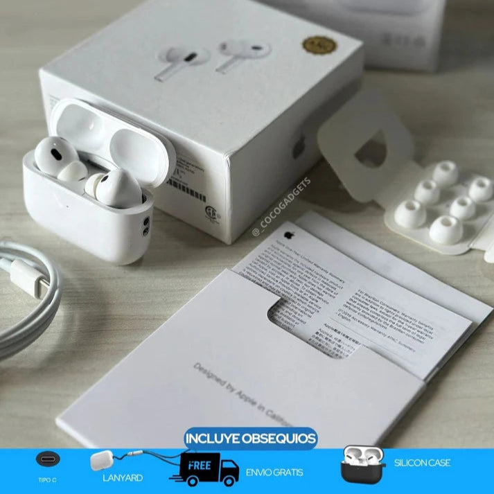 AirPods Pro 2 (1.1-ANC)⚡+ Estuche GRATIS (Mejorados 2025)
