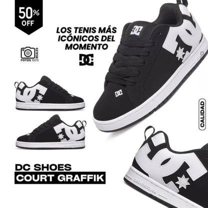 DC COURT GRAFFIK: HIGH QUALITY UNISEX + OBSEQUIO PAR ADICIONAL CORDONES + 50% DESCUENTO Y ENVIO GRATIS