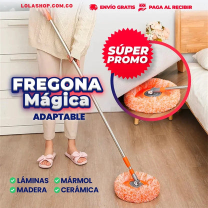 TRAPERO FREGONA MÁGICA + OBSEQUIO CUBETA CON TAMBOR METÁLICO