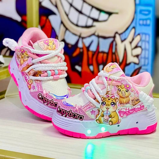 TENIS PARA NIÑ@S CON LUCES LED + LLAVERO